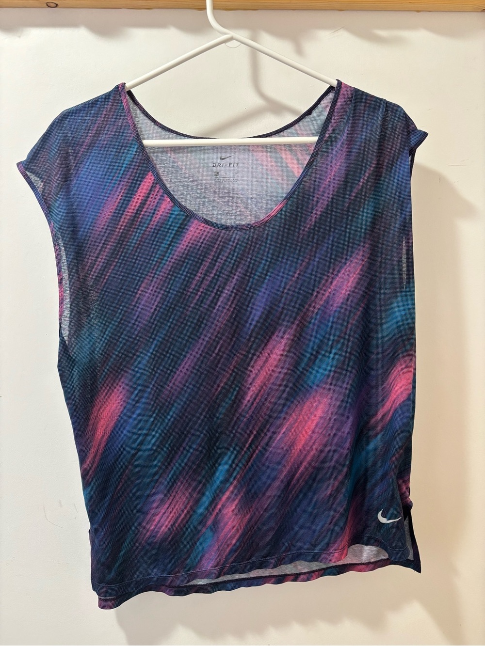 Nike Women’s Dri-FIT Purple, Pink & Blue Running Top